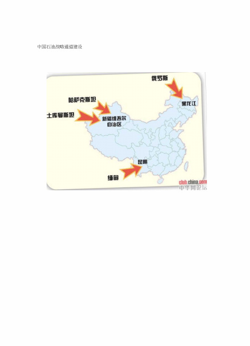 中国石油战略通道建设图