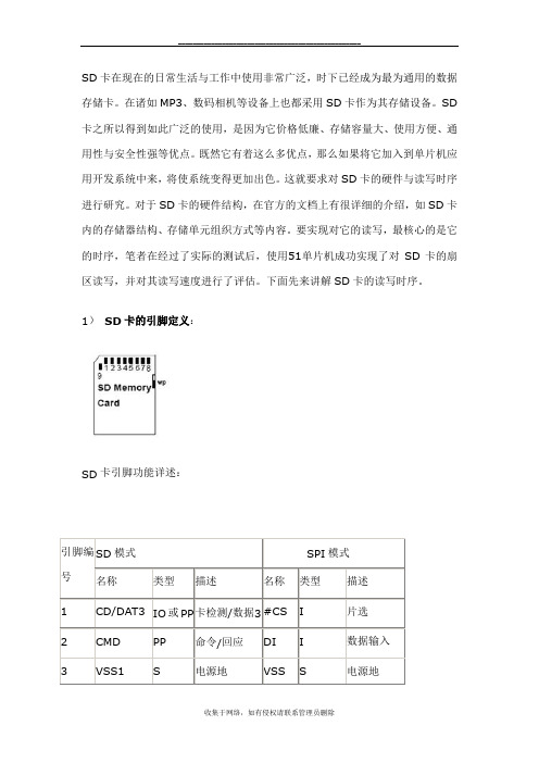 最新SD卡在单片机上的应用以及SD卡引脚 电路图及工作原理介绍