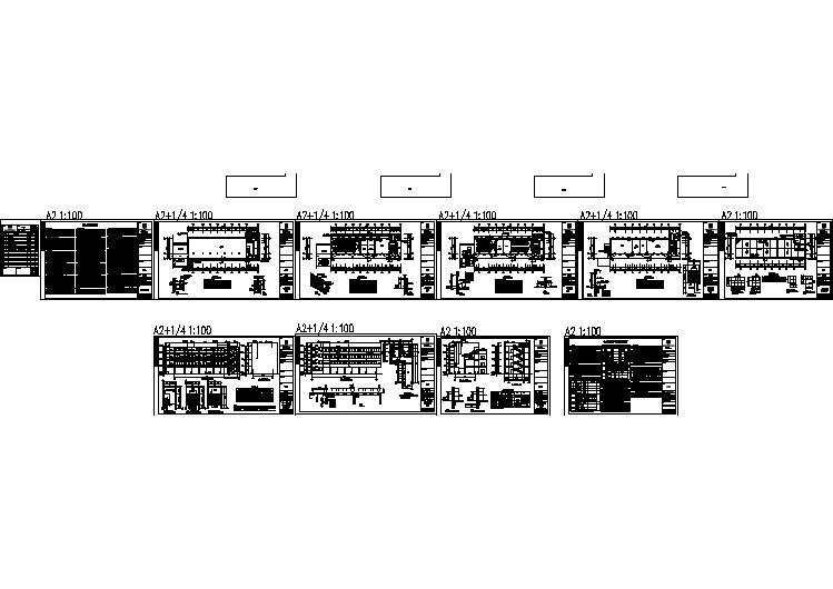 某地小学教学楼建筑设计图（全套）