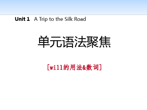 《单元语法聚焦》A Trip to the Silk Road PPT