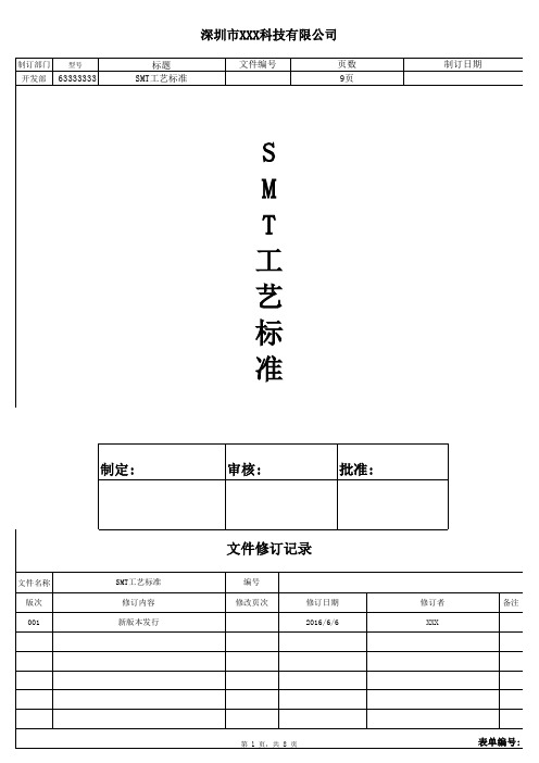 SMT工艺标准