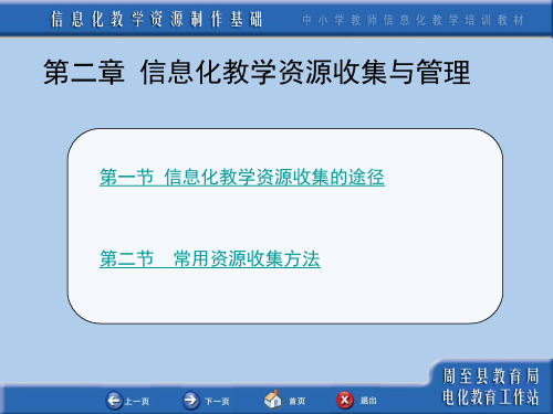 信息化教学资源收集与管理PPT课件