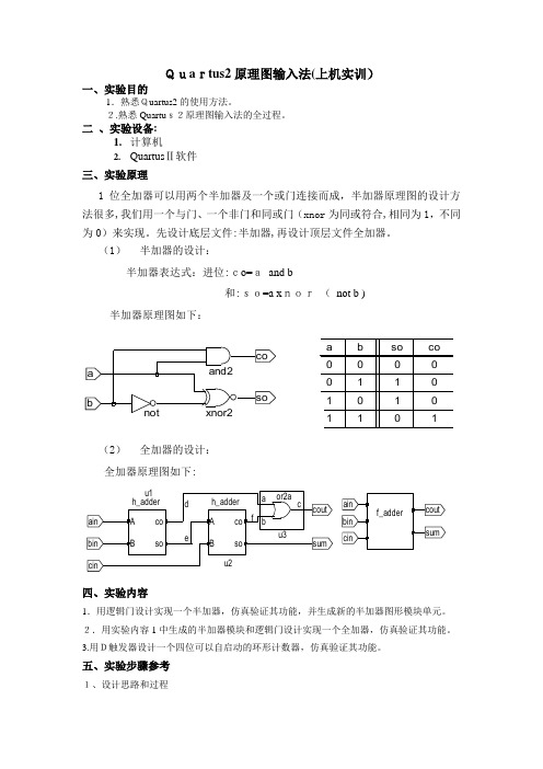 「Quartus2原理图输入法」