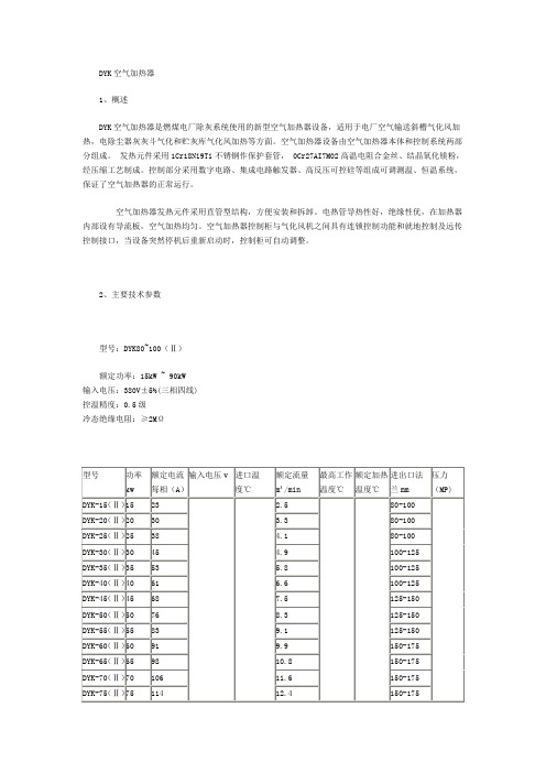 DYK空气加热器