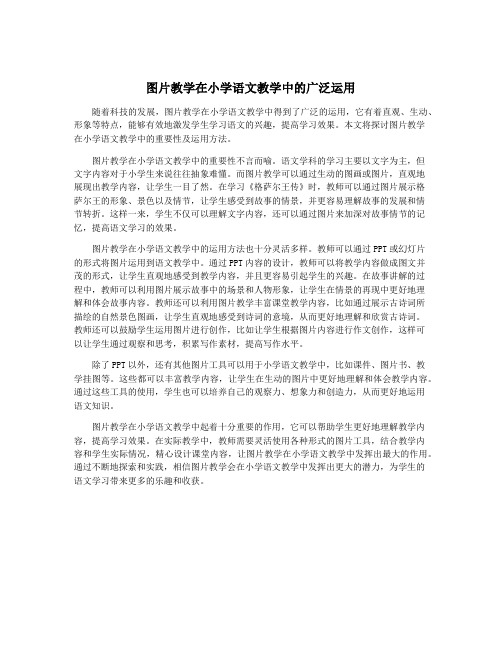 图片教学在小学语文教学中的广泛运用