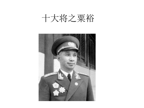 十大将之粟裕