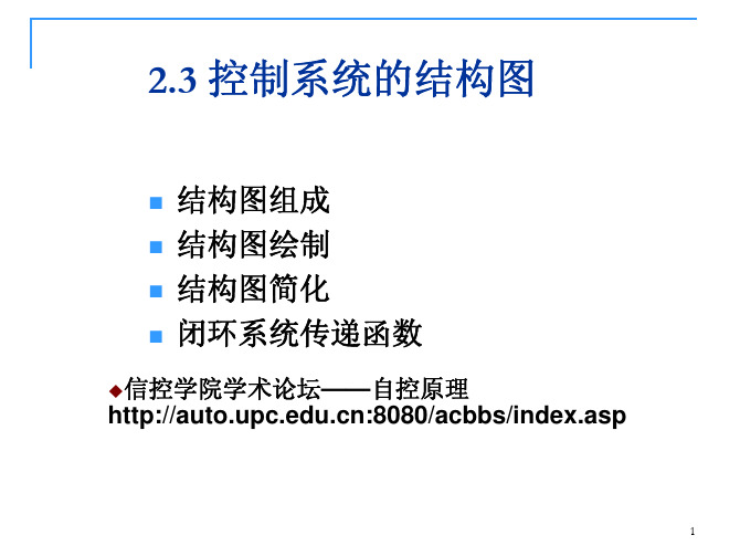 现代控制2-3 系统方框图