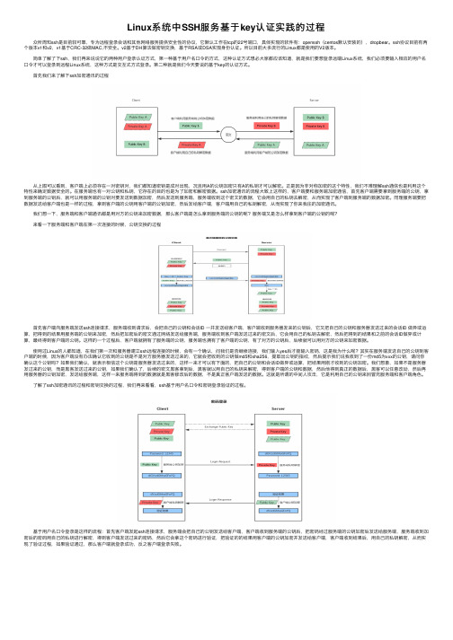 Linux系统中SSH服务基于key认证实践的过程