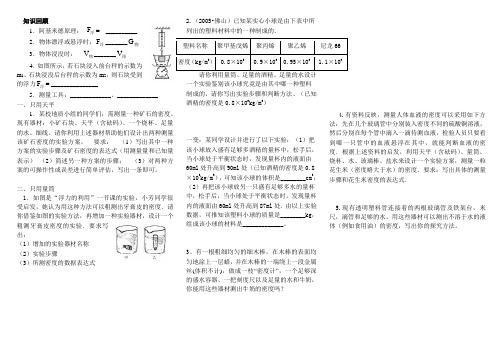 利用浮力测密度例题 (1)