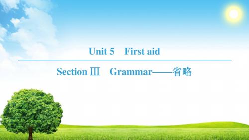 18-19 高中英语人教版必修5Unit  5 Section Ⅲ Grammar——省略