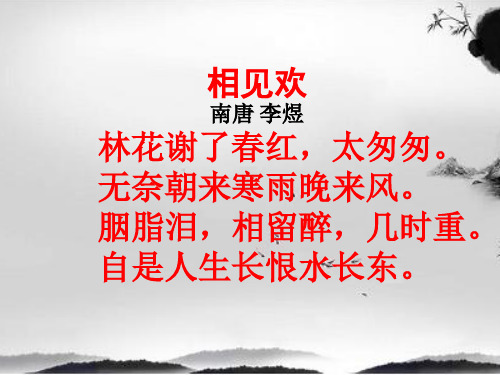 相见欢林花谢了春红_诗词赏析_唐_李煜