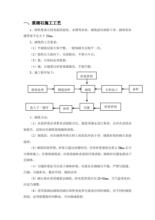 (完整版)浆砌石施工工艺