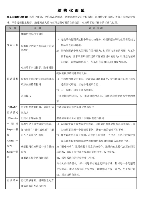 结构化面试