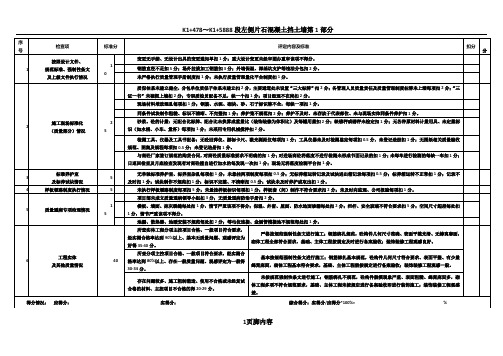 质量管理检查评分表