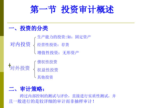 投资审计概述38页PPT