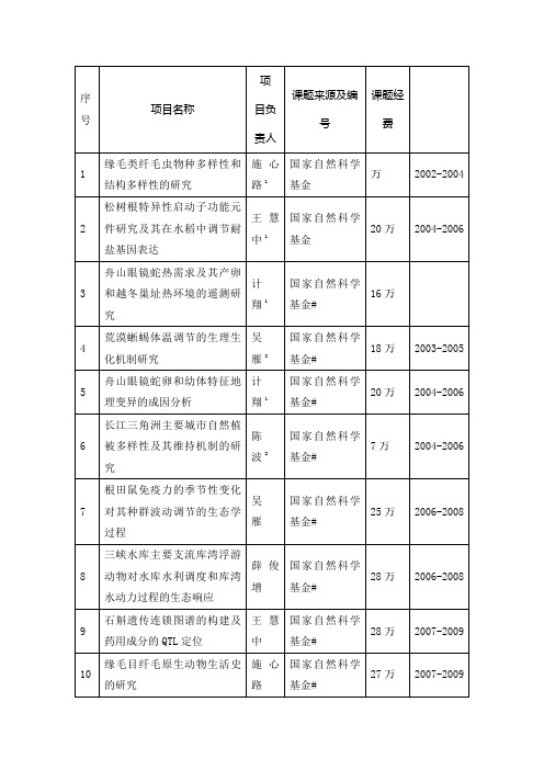 (精选)项目名称