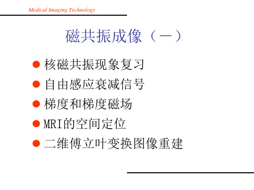 医学成像技术课件08MRI(1).pptx