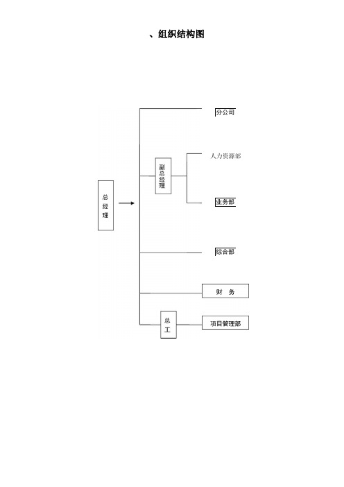 监理公司组织机构及职责分工