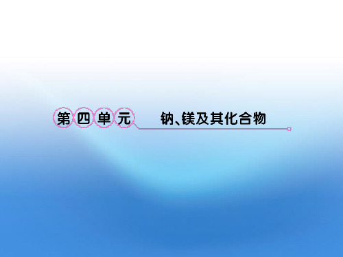 高考化学 2.4钠、镁及其化合物备考课件 苏教版