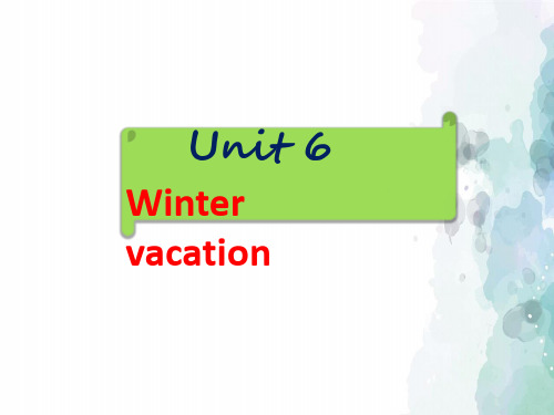 人教版(新起点)-英语-六年级上册-Unit 6 Winter vacation拓展学习：圣诞节