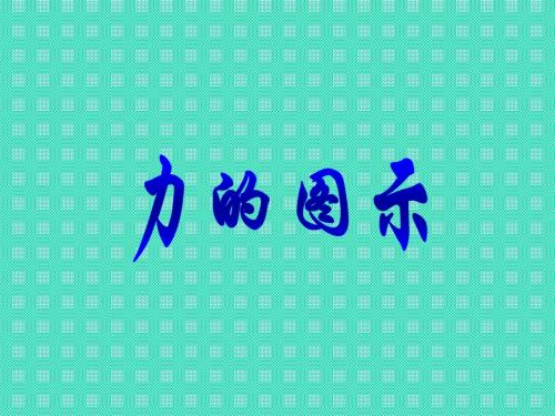 科学：2.4《力的图示》课件(4)(浙教版七年级下)