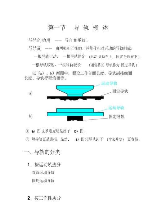 导轨设计及种类