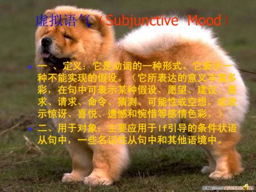 1虚拟语气(Subjunctive  Mood)