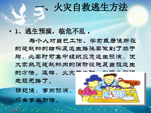火灾自救逃生课件课件