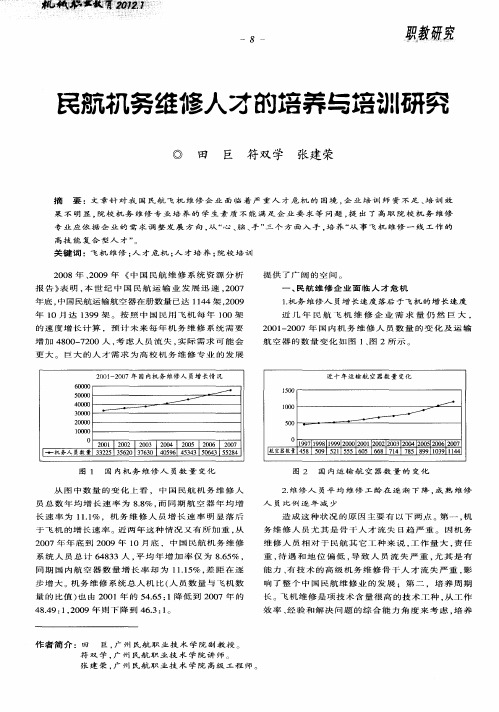 民航机务维修人才的培养与培训研究