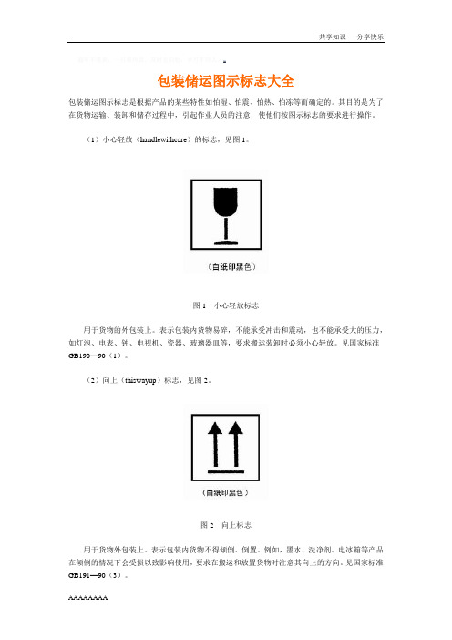 包装储运图示标志