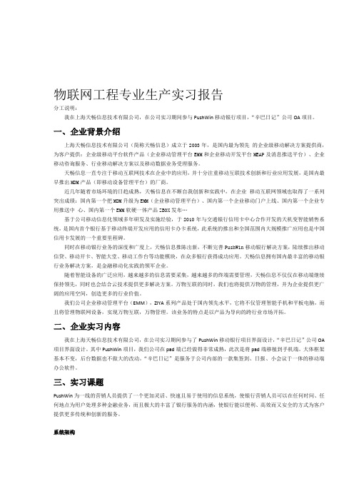 物联网生产实习报告