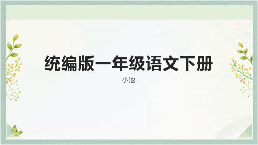 11古诗二首 小池 课件(共27张PPT)