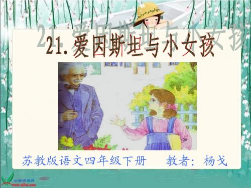 《爱因斯坦和小女孩》PPT课件