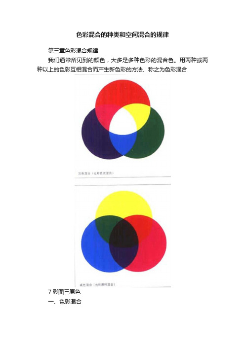 色彩混合的种类和空间混合的规律