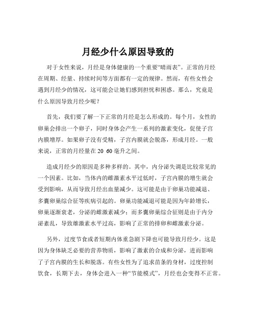 月经少什么原因导致的