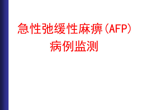 AFP病例监测PPT课件