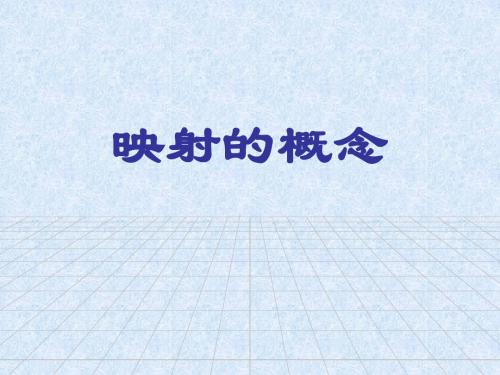 苏教版高中数学必修1-2.3《映射的概念》教学课件3