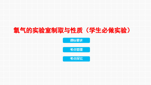 2024年中考化学一轮复习---氧气的实验室制取与性质(学生必做实验)课件