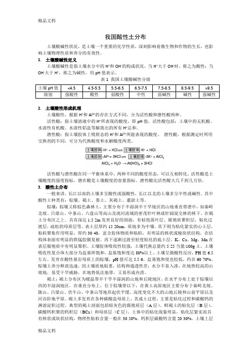 我国土壤酸碱性分布特征知识讲解