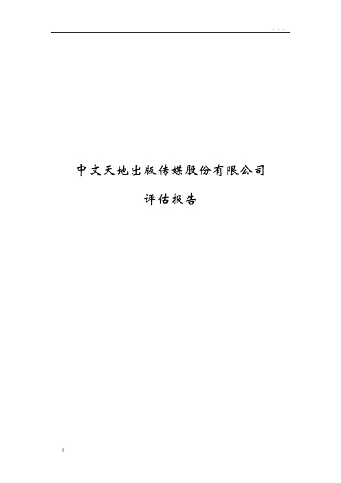 中文传媒评估实施报告