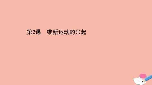 2020_2021学年高中历史第九单元戊戌变法9.2维新运动的兴起