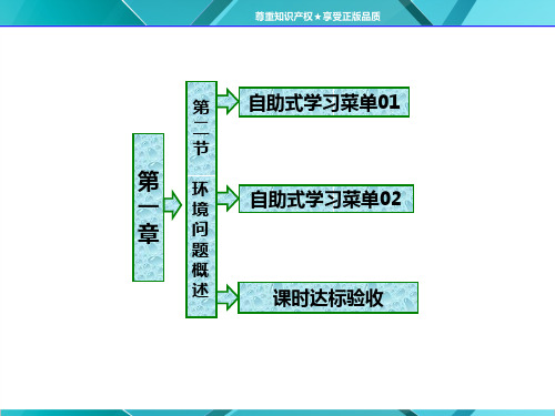 第一章  第二节  环境问题概述