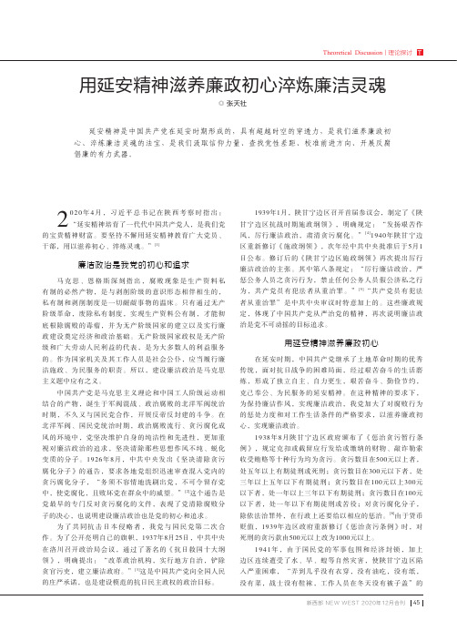 用延安精神滋养廉政初心淬炼廉洁灵魂