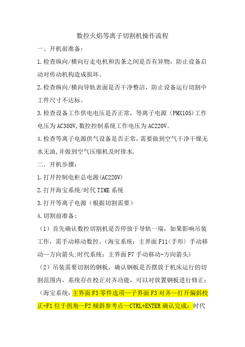 数控火焰等离子切割机操作流程---副本