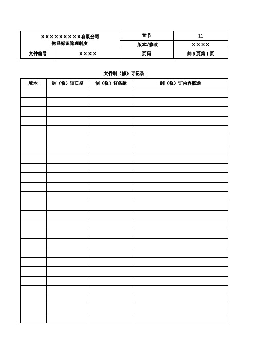 11-02 物品标识管理制度(MSC11-02)