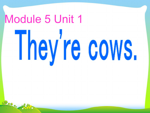 外研版一年级英语下册Module5Unit1They’recows课件3.ppt