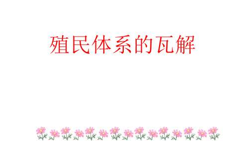 人教版九年级历史与社会下册殖民体系的瓦解