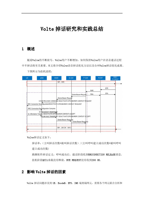 经典案例-VoLTE掉话研究和实践总结