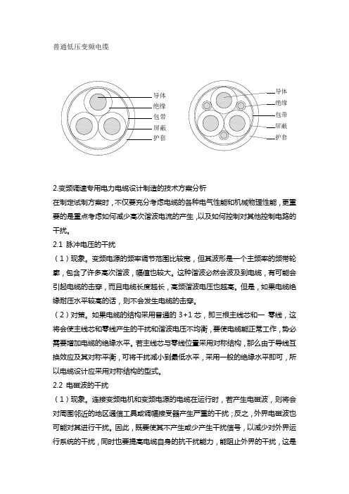 电缆结构图(变频电缆)