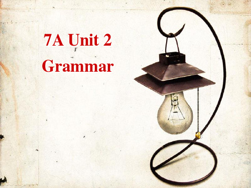 牛津译林英语 七年级上册unit2Grammar(共37张PPT)